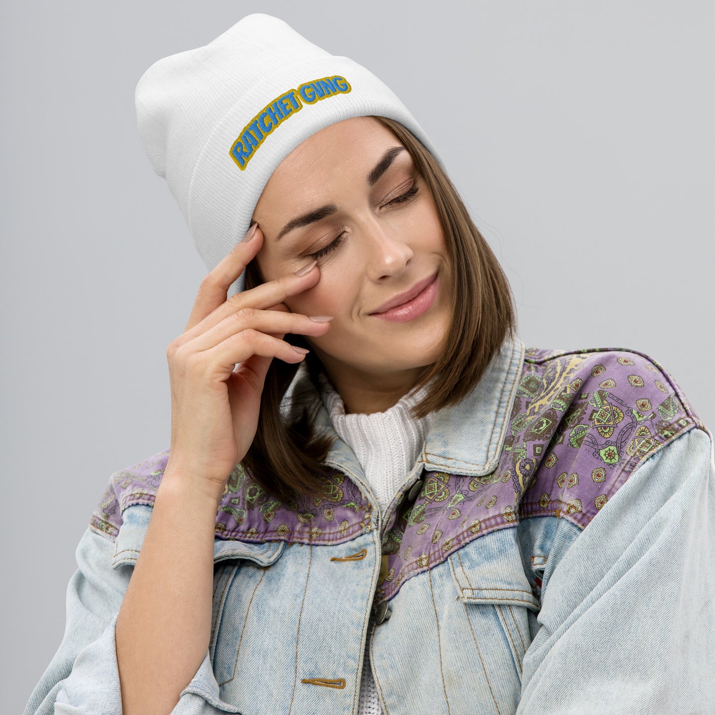 Embroidered Beanie